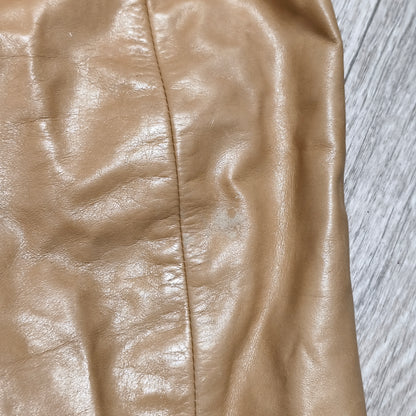 Tiger of Sweden Mens Tan Beige Soft Leather Blazer Jacket Two Button Coat