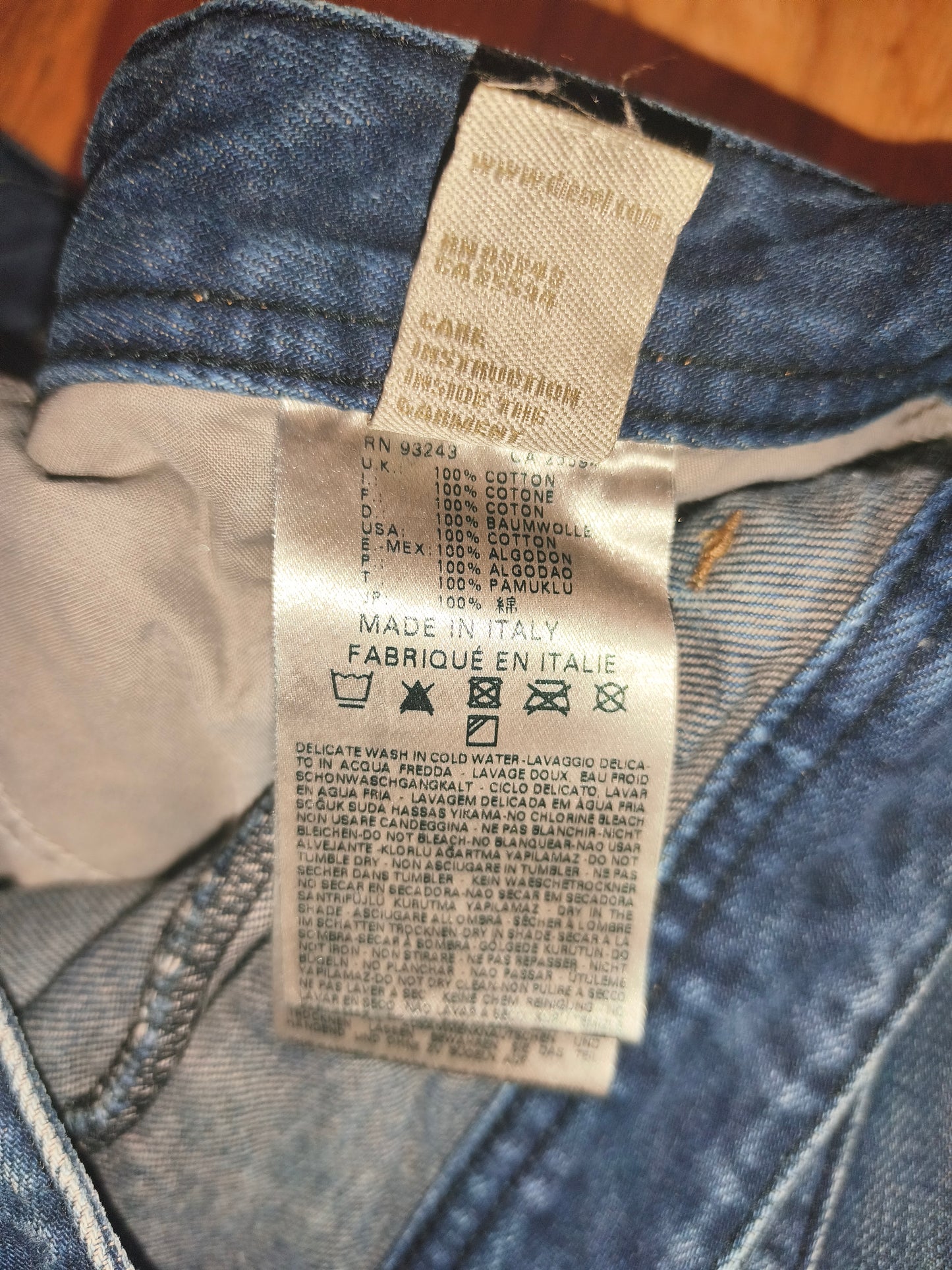 DIESEL Blue Eyecons 2012/2 Edition Jeans Men's Size 32 Made In Italy Cotton Blue