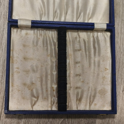 Vintage EPNS Silver Plated Fish Cutlery Set 6 Knives 6 Forks Cased 1939 Gift