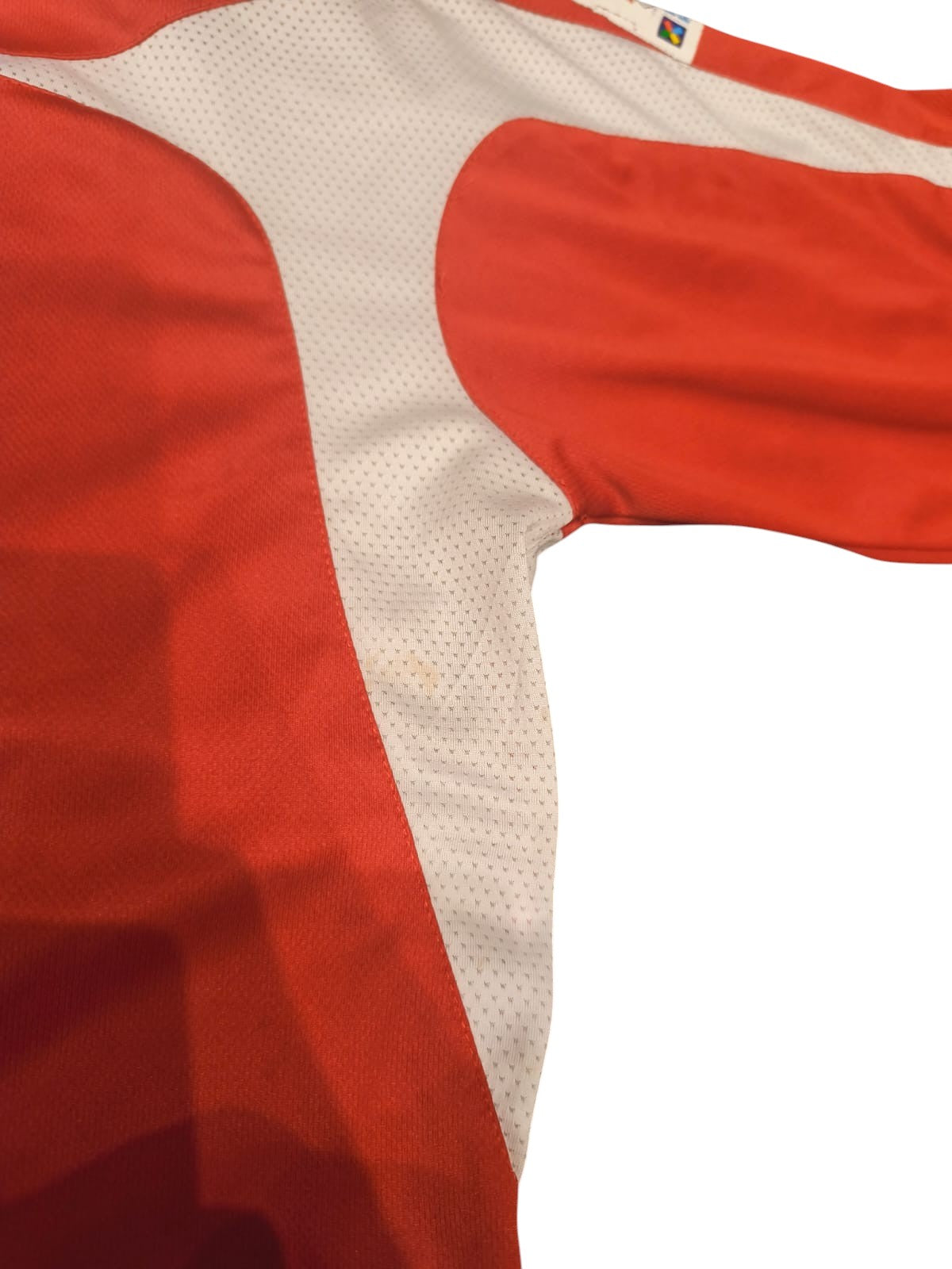 Vintage Umbro Rival Football Jersey Shirt Red White #7 Size M L Rare Soccer