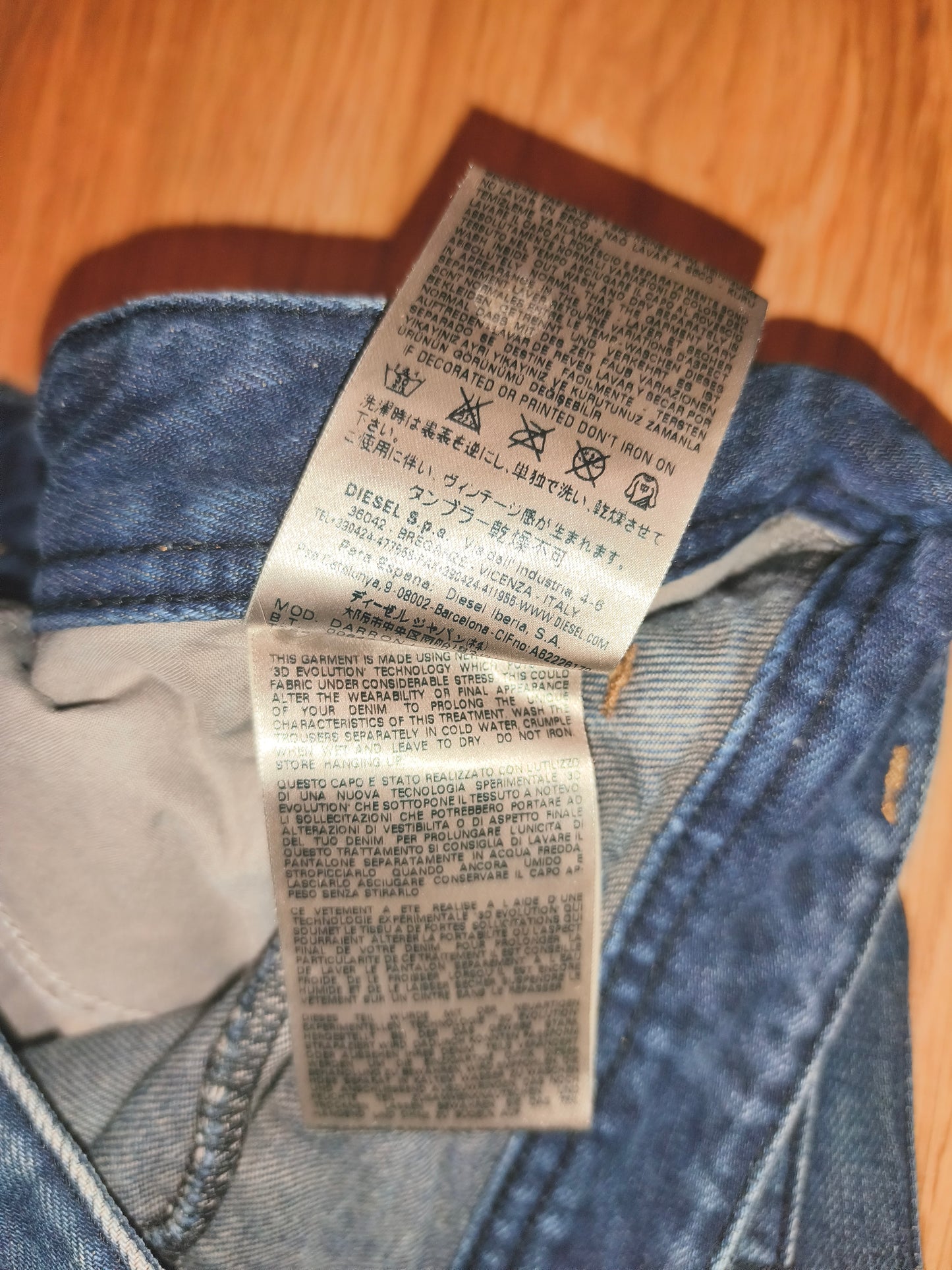 DIESEL Blue Eyecons 2012/2 Edition Jeans Men's Size 32 Made In Italy Cotton Blue