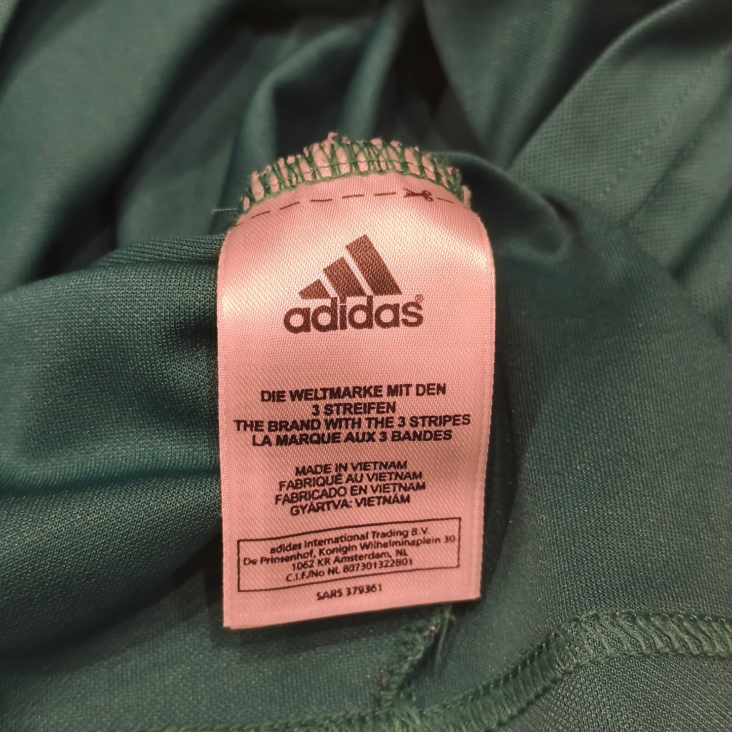 Adidas Mens Green Climalite Short Sleeve Soccer Jersey Shirt Keuda Tuusula #4