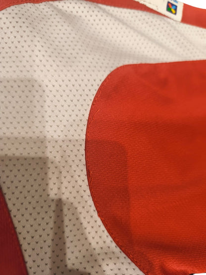 Vintage Umbro Rival Football Jersey Shirt Red White #7 Size M L Rare Soccer