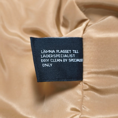 Tiger of Sweden Mens Tan Beige Soft Leather Blazer Jacket Two Button Coat
