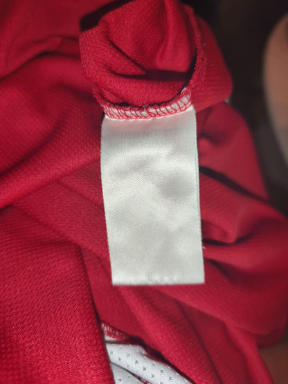 Vintage Umbro Rival Football Jersey Shirt Red White #7 Size M L Rare Soccer