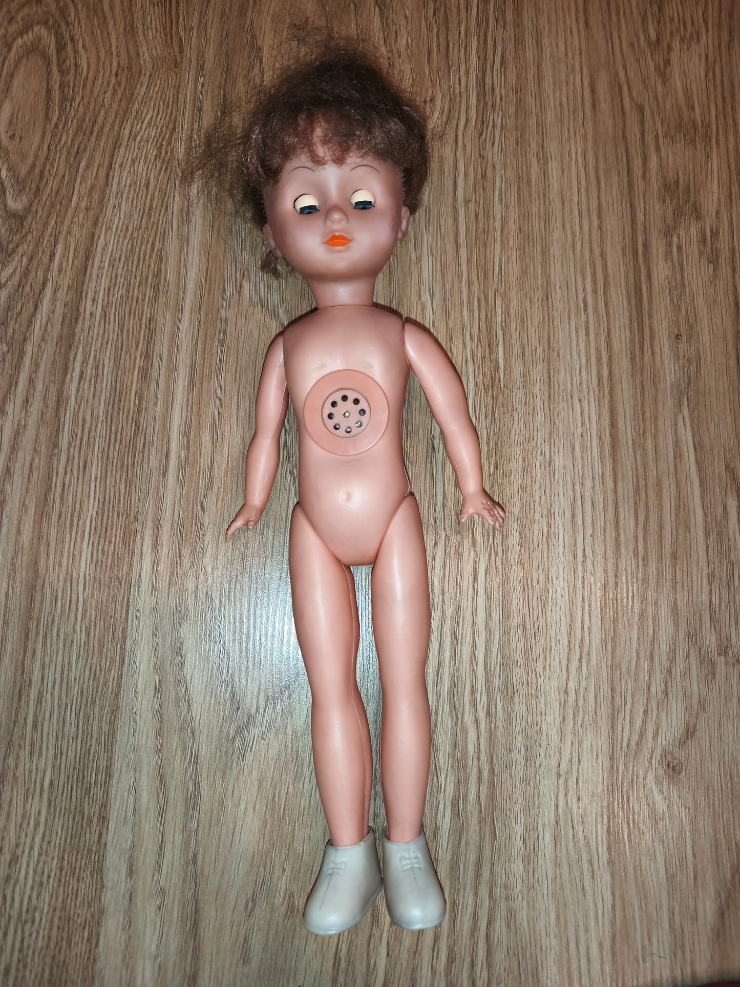 Vintage 1970s/1980s Pull-String Doll – Retro Toy for Restoration & Display