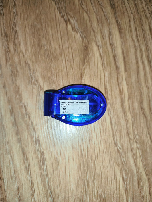 Vintage Multi-Function Clip-On Digital Pedometer | Retro Blue & Silver Step Tracker
