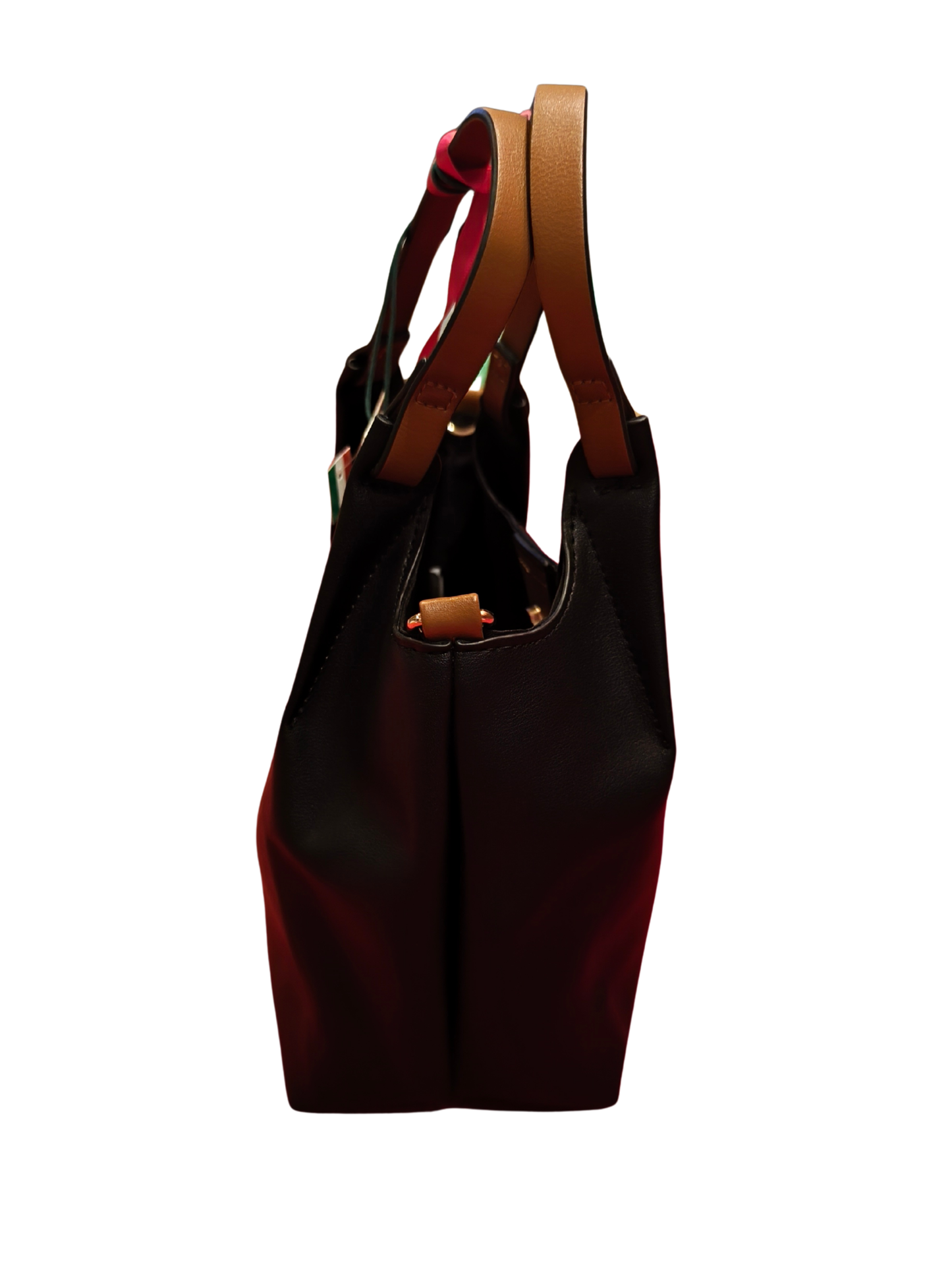 Glüxklee Vegan Leather Tote Bag – Stylish Eco-Friendly Shoulder Bag – Black NWT