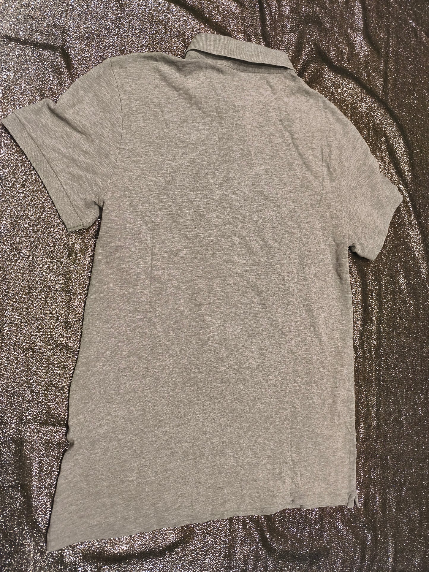 HUGO BOSS Men's Slim Fit Polo Shirt Grey Short Sleeve Cotton Piqué Size M Medium