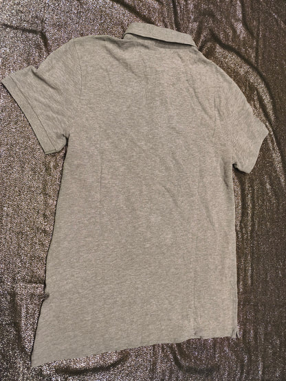 HUGO BOSS Men's Slim Fit Polo Shirt Grey Short Sleeve Cotton Piqué Size M Medium