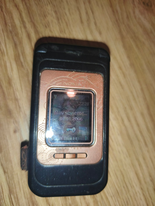 Vintage Nokia 7390 L'Amour Collection – Bronze/Brown (Partially Working / Main Screen Faulty / For Repair)