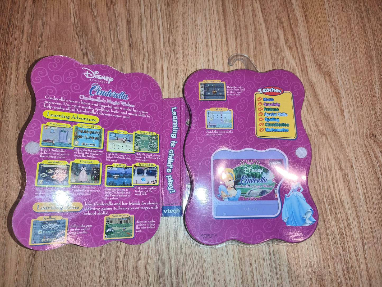 VTech V.Smile Smartridge Disney Princess Cinderella's Magic Wishes Game | CIB