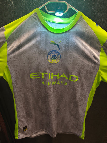Puma Manchester City Cherki 10 Authentic Jersey Rain Or Shine Shirt Mens Sz 4XL