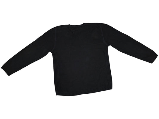 Levis Red Tab Knit Sweater Mens Large Black Crewneck Pullover Ribbed Vintage