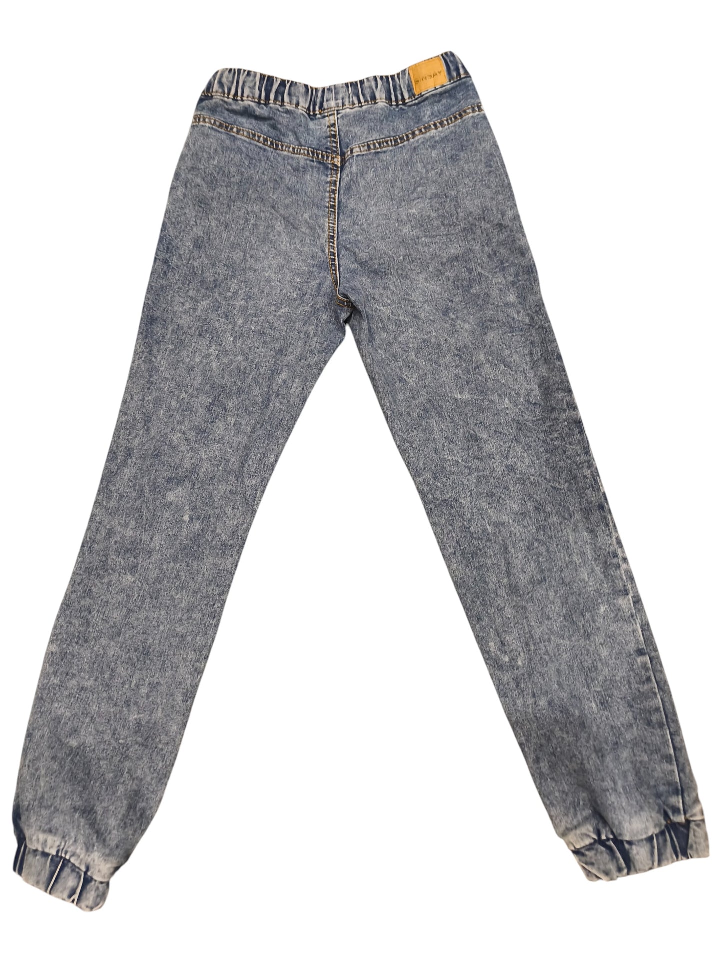 Sinsay Boys Girls Acid Wash Denim Joggers Jeans Elastic Waist Size 146 cm 10-12