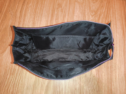 Authentic ghd Heat Resistant Hair Straightener Pouch / Cosmetic Travel Bag – Black & Purple