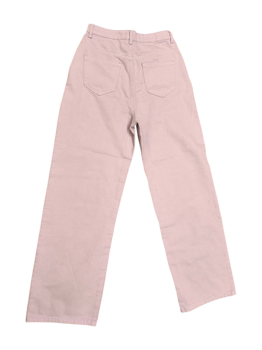 I SAW IT FIRST Lilac Pink Wide Leg Jeans High Waisted Denim Trousers UK 8 US 4