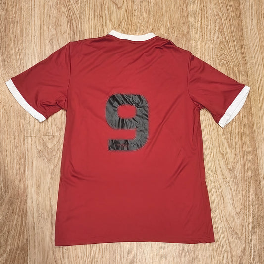 Adidas Red Soccer Jersey CA Mozaic Foot Challenge FFF French Shirt #9 Size M
