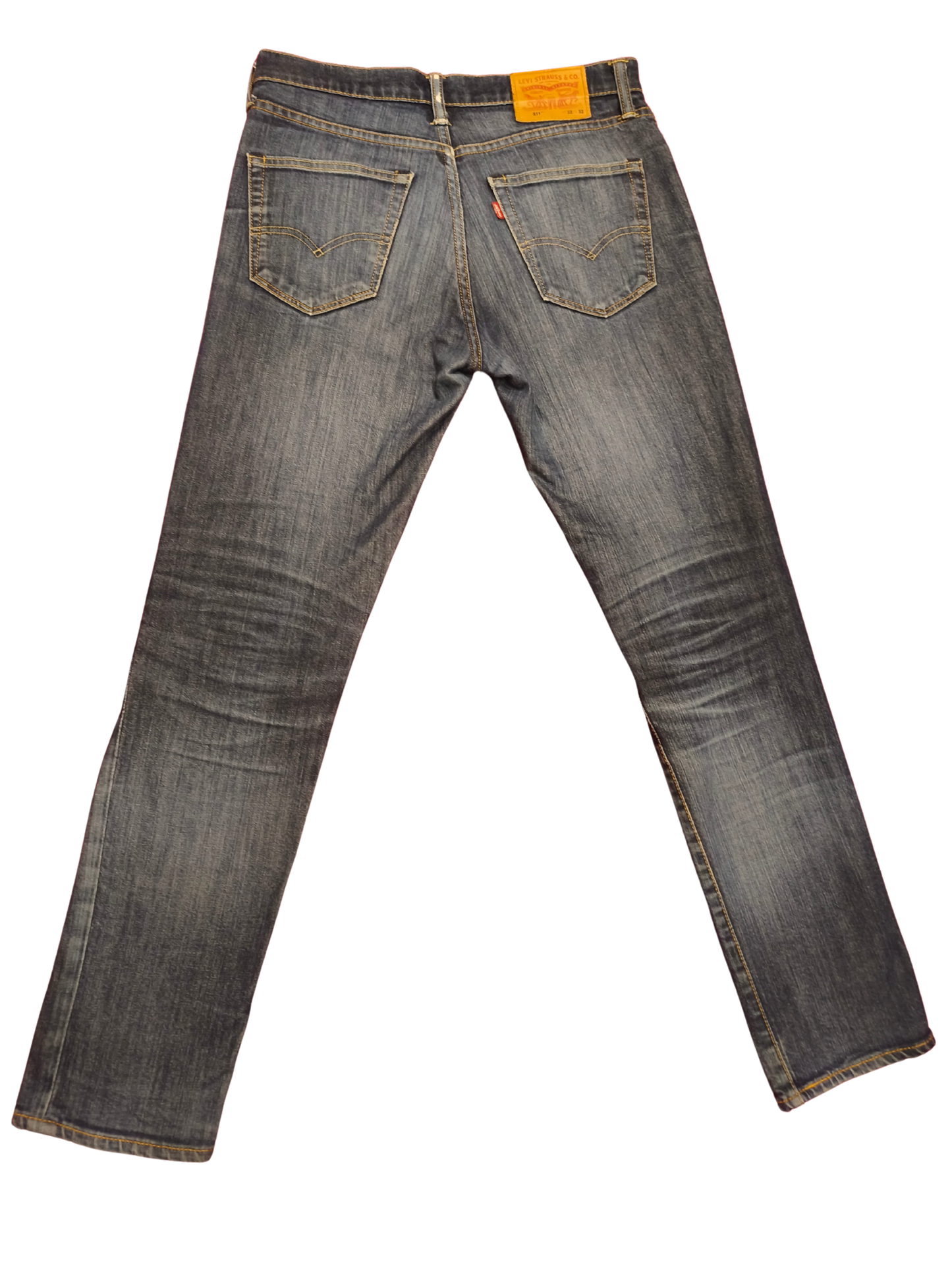 Levi's 511 Slim Fit Jeans Men's 32x32 Blue Denim Dark Wash Stretch 5-Pocket