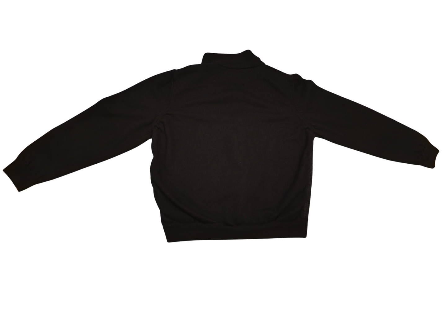 BOSS Hugo Boss Men's Elfonte Full-Zip Virgin Wool Sweater Jacket Black L