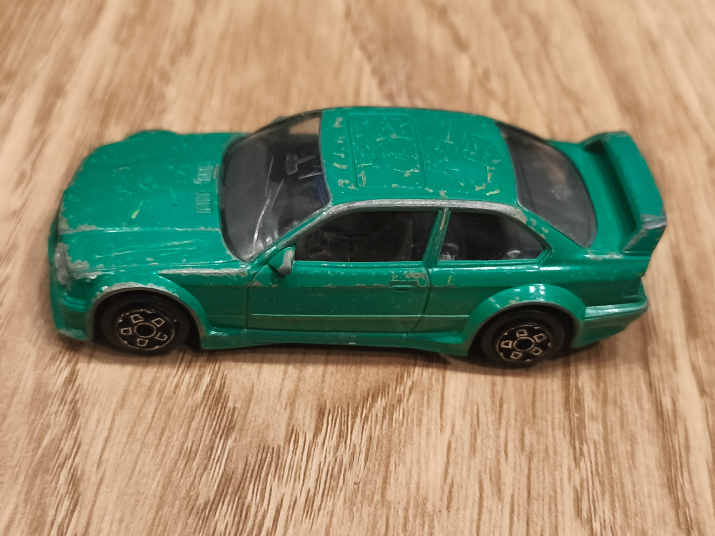 Vintage Burago 1/43 BMW M3 E36 Diecast Model Car | Green Made in Italy Pocket Toy