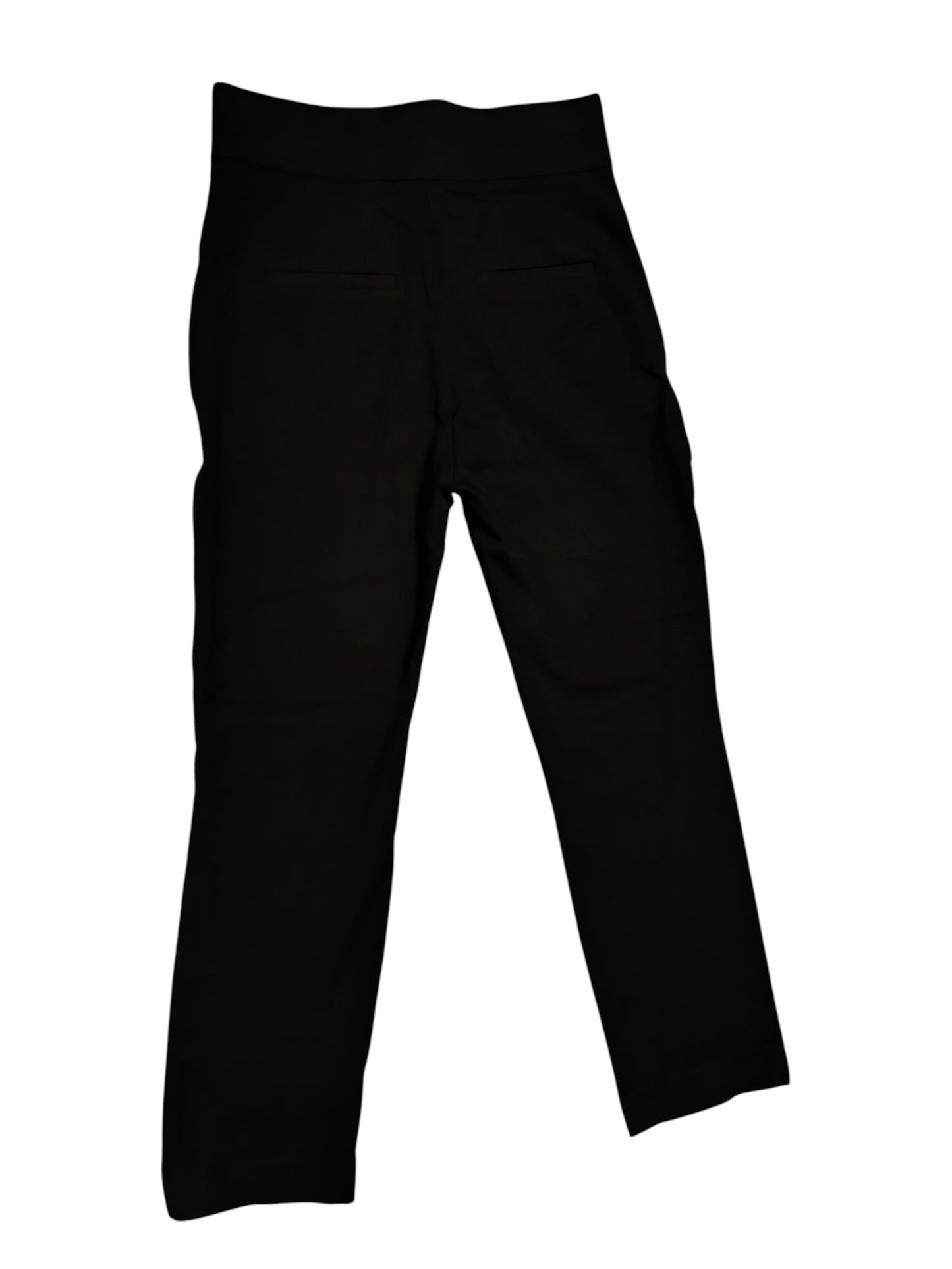 Next Women's Black Slim Leg Trousers Size UK 8 Stretch Pull On Smart Work