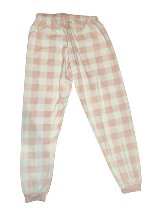 Primark Disney Winnie The Pooh Pajama Pants Pink Gingham Check Bottoms Size S