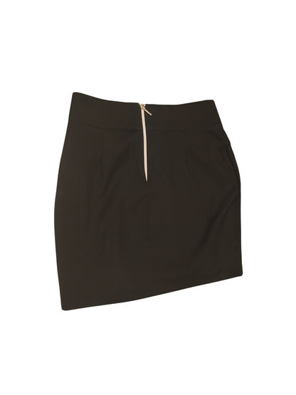 MOHITO Collection Black Tulip Wrap Mini Skirt Gold Hardware Size EU 34 (US2/4)