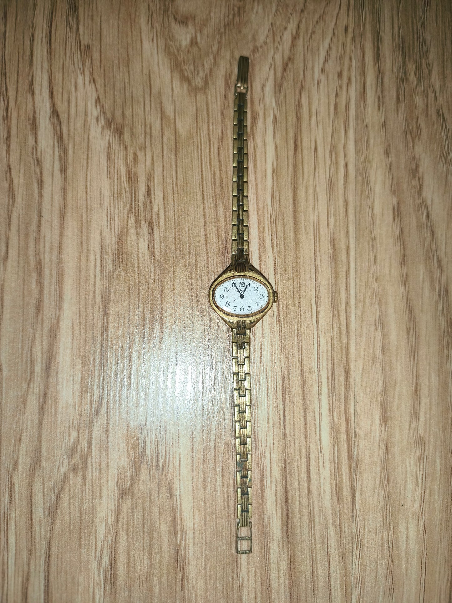 Rare Vintage Luch Women's Watch Gold Plated Mechanical USSR CCCP Working 397778