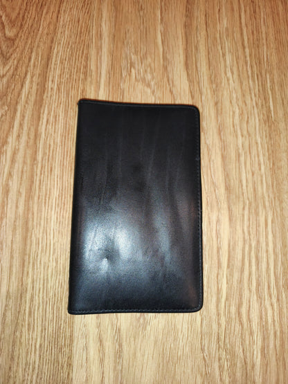 Filofax Metropol Slimline Organiser | Vintage Black Faux-Leather 6-Ring Planner