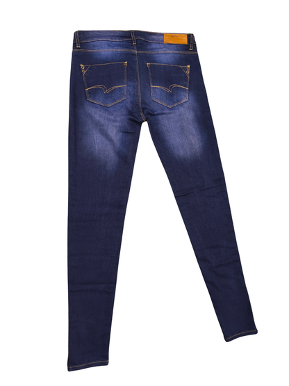 Lee Cooper Reilly Skinny Leg Jeans Womens Size 26 Blue Denim Ankle Zip Mid Rise