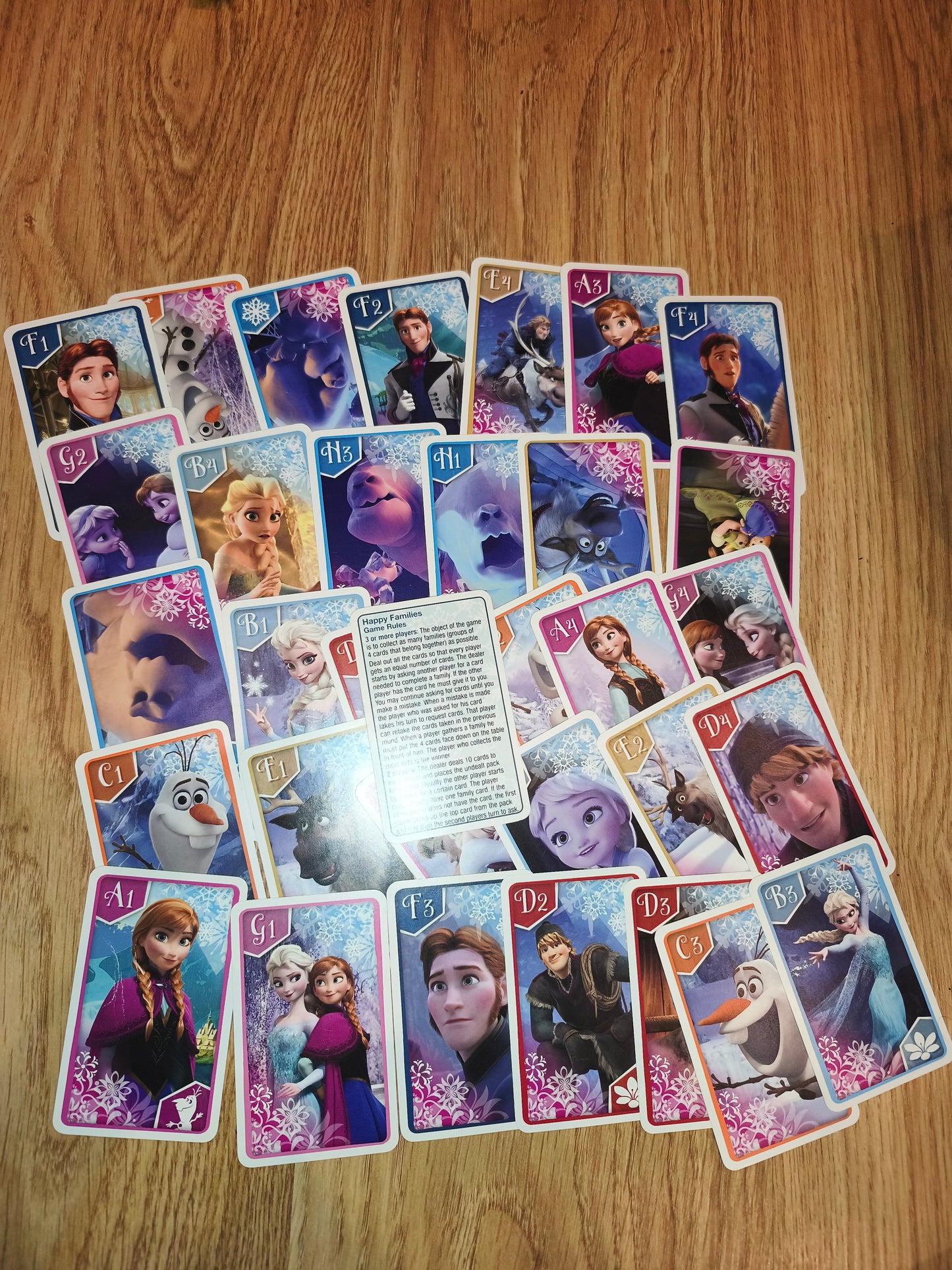 Disney Frozen "Happy Families" 2-in-1 Card Game | Cartamundi Travel Pack