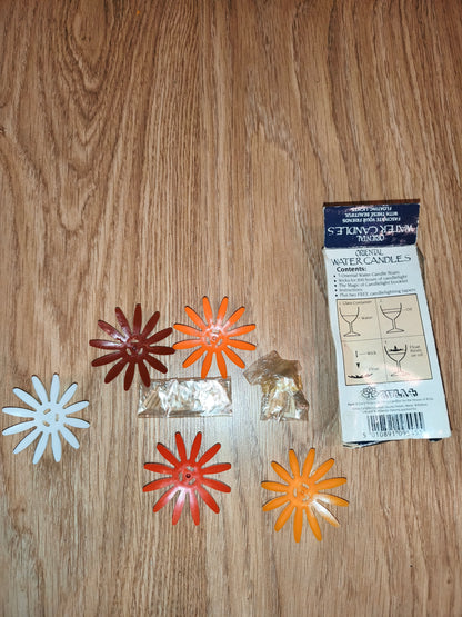 Vintage Oriental Water Candles Set – Floating Flower Candle Kit (House of Rida)