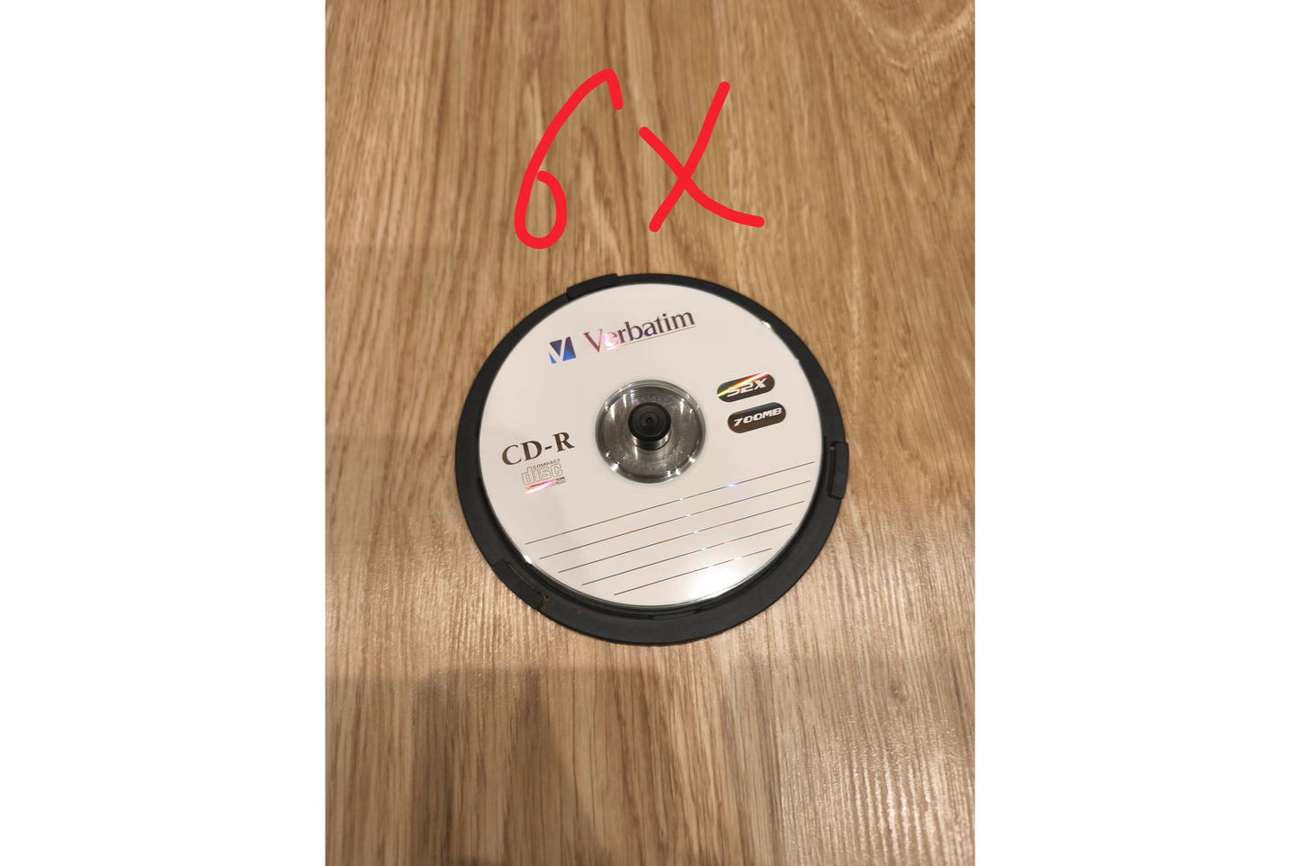 Mixed Verbatim Blank Recordable Disc Lot | 6x CD-R 700MB & 1x DVD-R 4.7GB Media Spindle (Untested)
