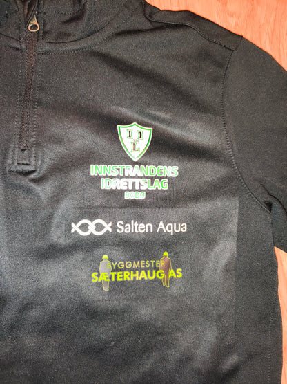 Nike Dri-Fit Innstrandens IL Bodo Youth XL 1/4 Zip Drill Top Peppes Pizza Black