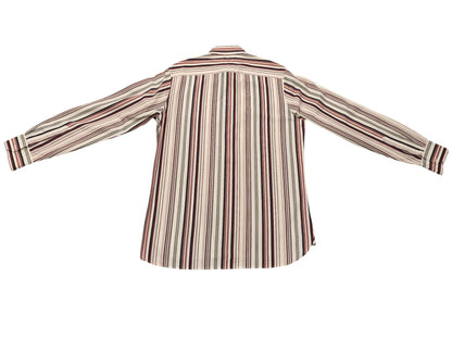 Tommy Hilfiger Men's Striped Button Down Shirt | 100% 80's Two Ply Cotton