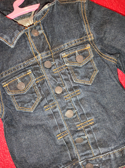 BabyGAP 1969 Toddler Classic Dark Wash Denim Jacket – Size 12-18 Months