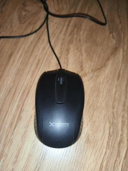 Extreme XM106K Wired Optical USB Mouse – Black, 1000 DPI