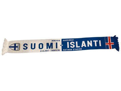 Finland vs Iceland 2017 Match Scarf – FIFA World Cup 2018 Qualifiers (Suomi – Islanti)
