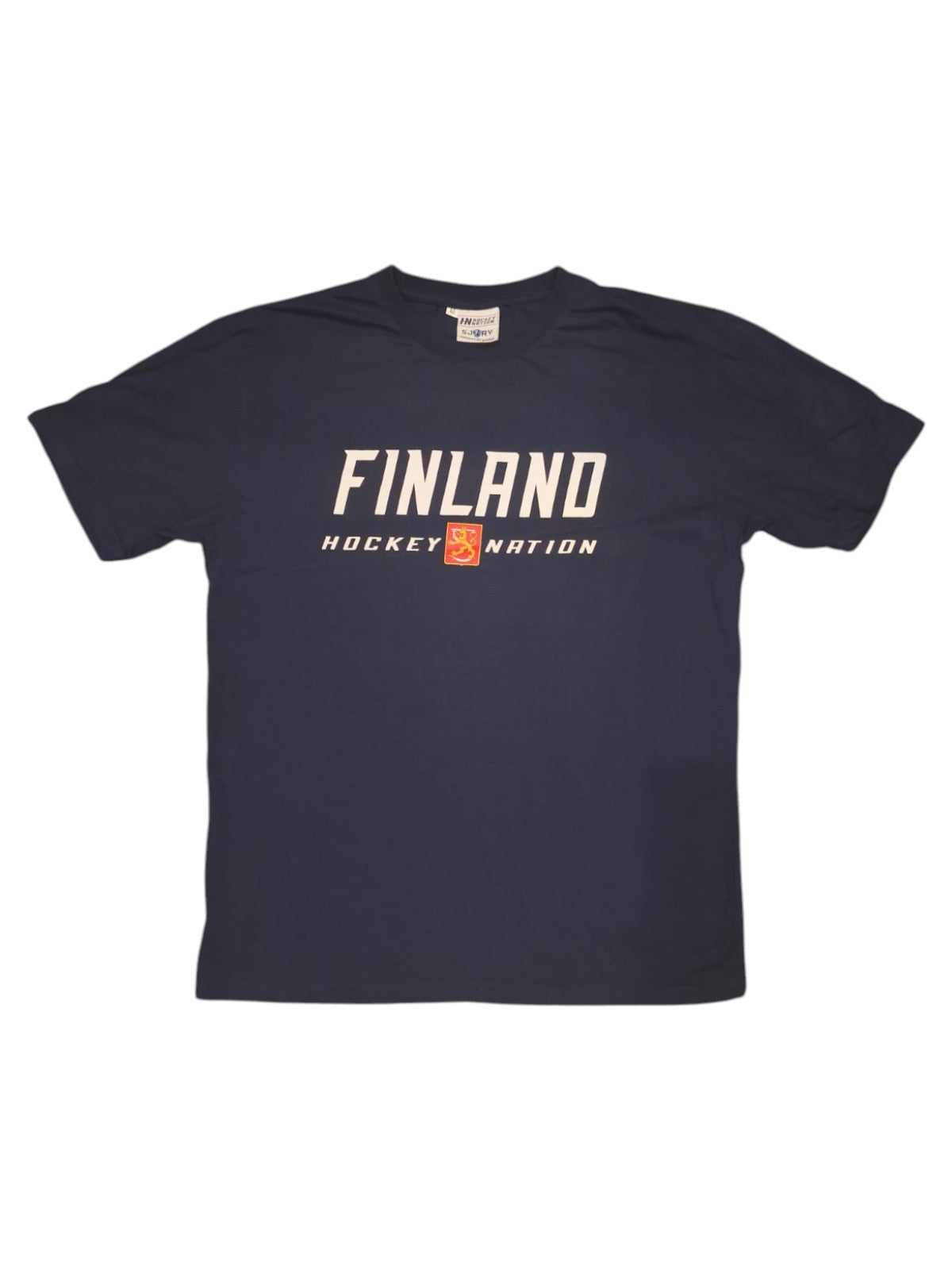 Finland Hockey Nation Barkov #16 T-Shirt Mens Size M Dark Blue Cotton SJRY