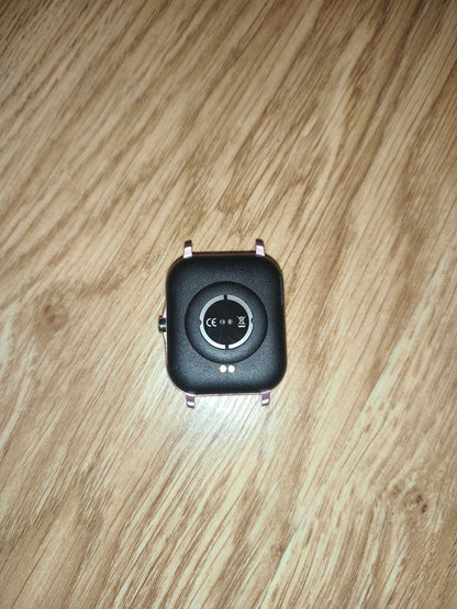 Rose Gold Square Smartwatch Dial Only – Untested / For Parts or Repair (No Strap/No Charger)