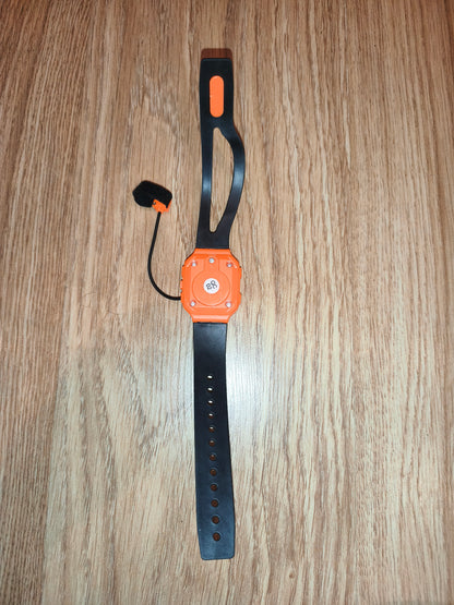 Digital Wrist Sleep Monitor & Oximeter Sensor | Orange & Black Sport Wristband (Untested)