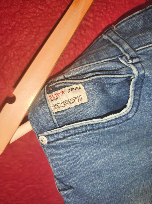 Retour Denim Co. Kids Light/Medium Wash Jean Shorts | Size 15
