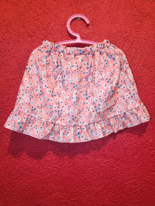 Girls Floral Print Ruffle Skirt | Size 4Y