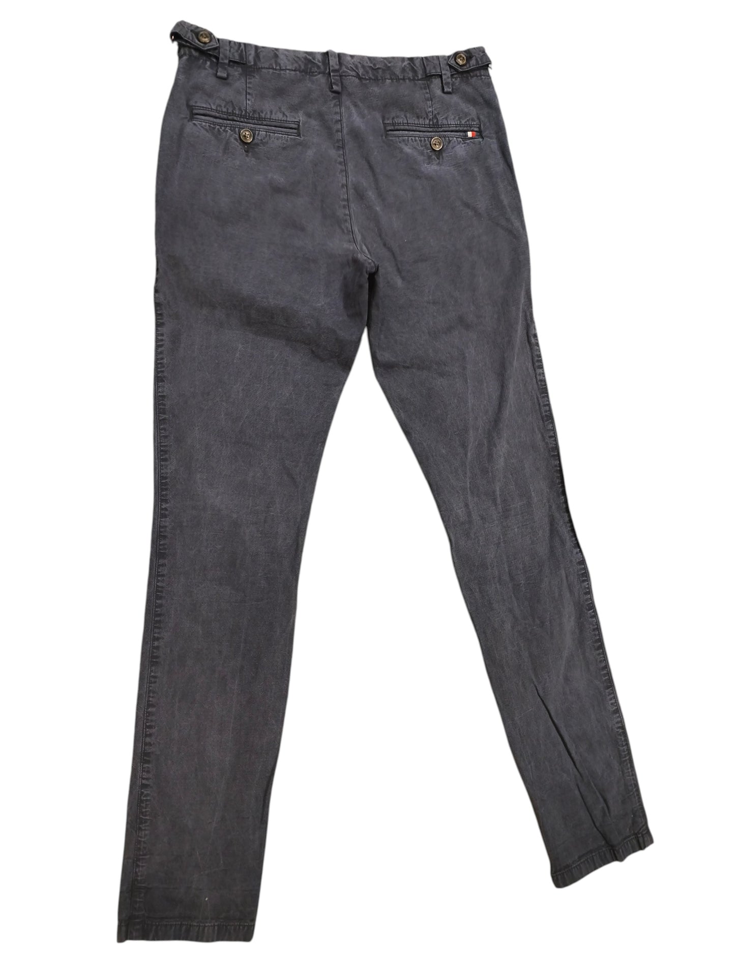 Tommy Hilfiger Bleecker Chinos Men’s 30x34 Slim Fit THFlex Stretch Gray Texture