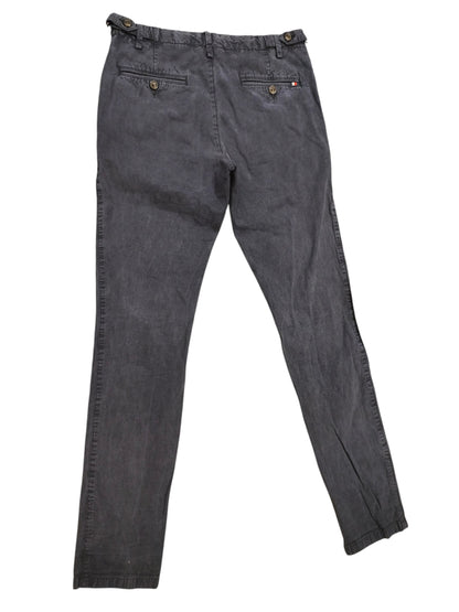 Tommy Hilfiger Bleecker Chinos Men’s 30x34 Slim Fit THFlex Stretch Gray Texture