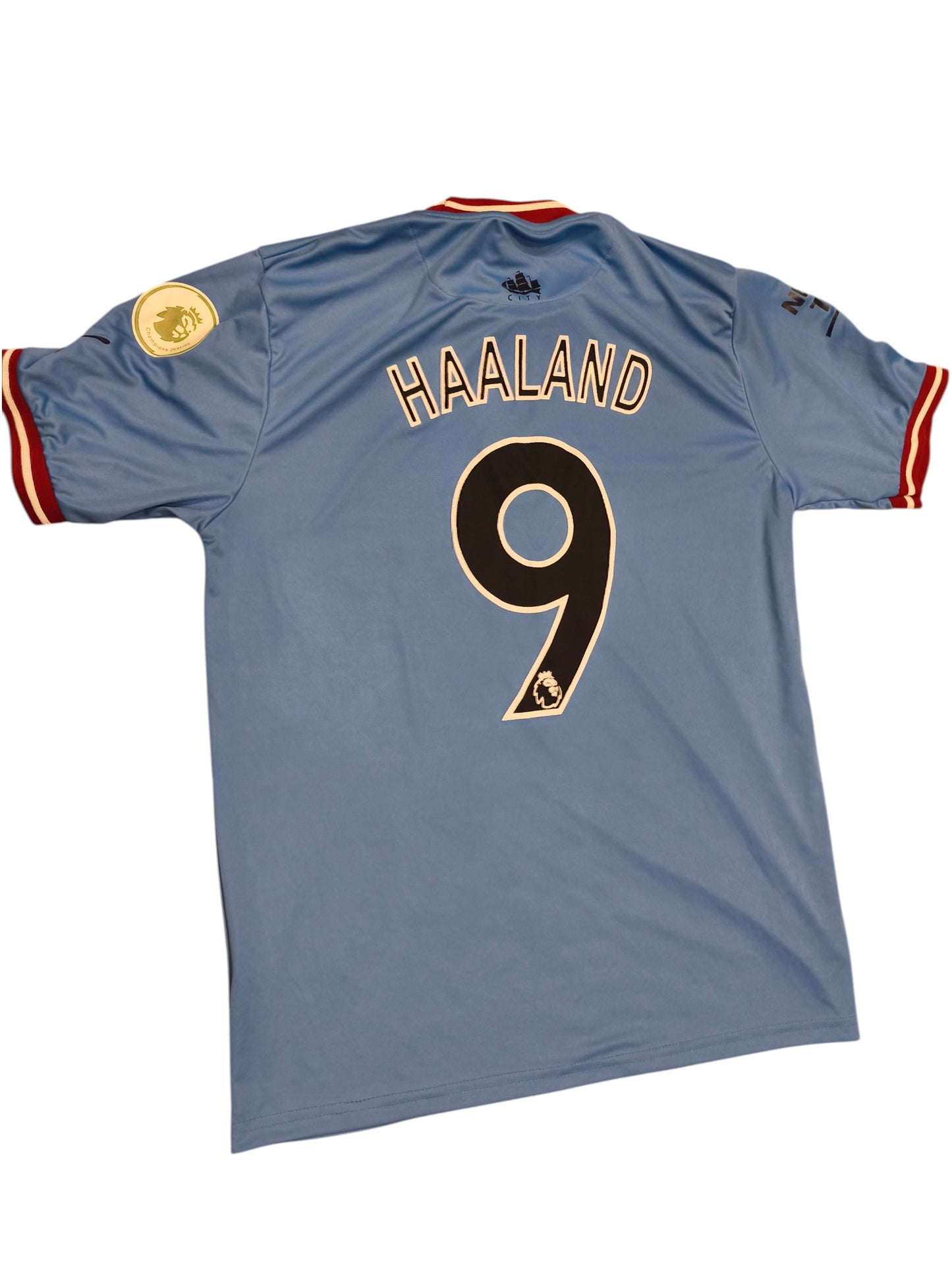 Manchester City 2022/23 #9 Haaland Jersey - Sky Blue (Size M)