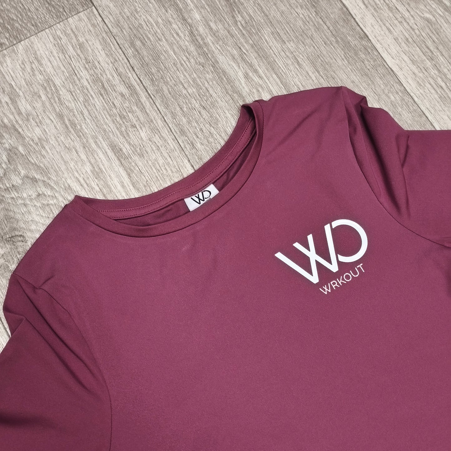 WRKOUT WO Womens S Pink Long Sleeve Tie Side Activewear Gym Yoga Top