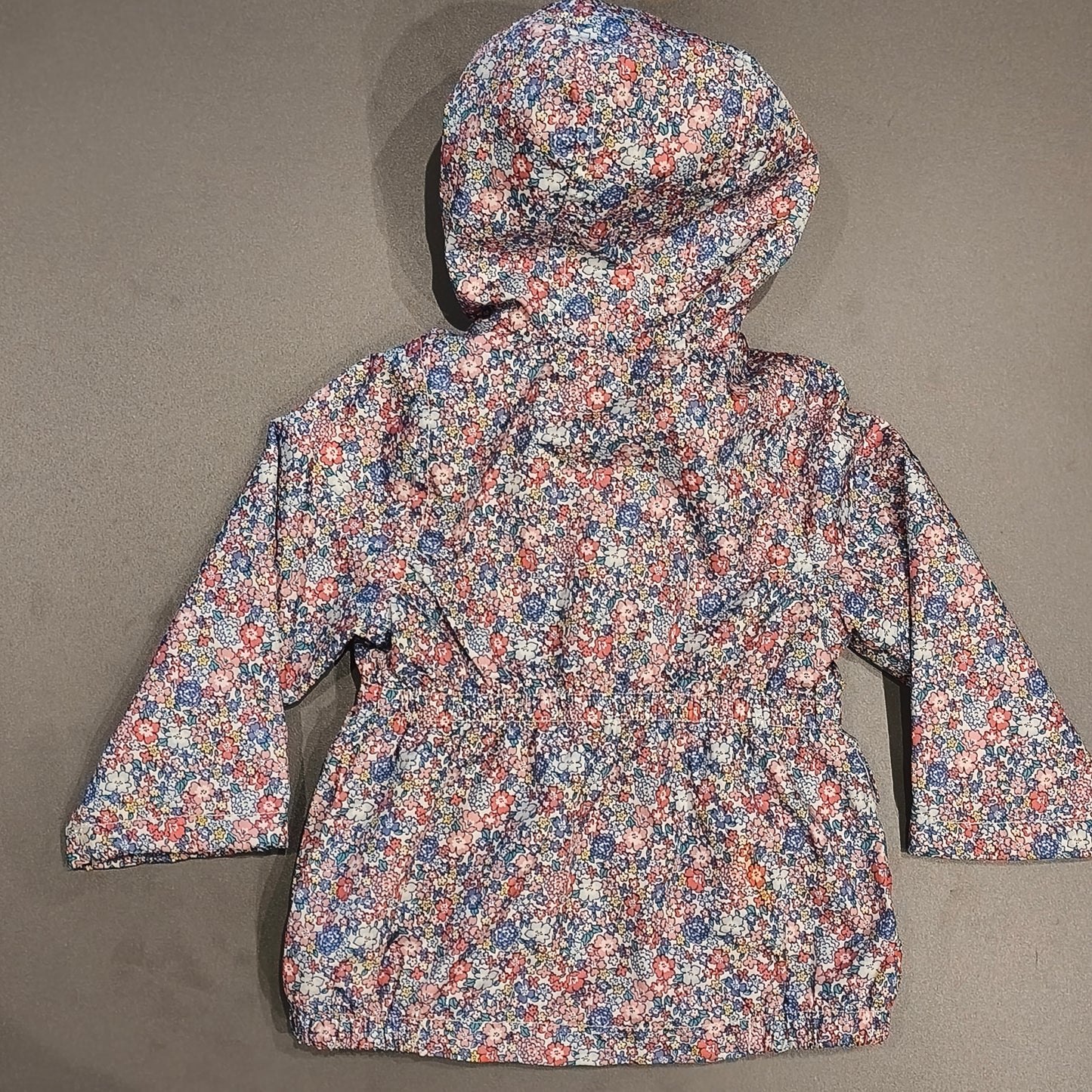 Carter's Baby Girl Fleece-Lined Floral Hooded Jacket Coat - Size 12M