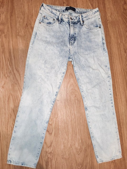 Gap Acid Wash Boyfriend Jeans Distressed Style Denim Size 27